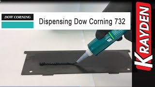 Dowsil 732 Silicone Sealant Manually Dispensed [upl. by Akeber]