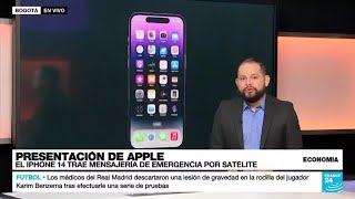 Apple lanza el iPhone 14 con mejoras en la cámara y mensajería de emergencia satelital [upl. by Natsuj908]