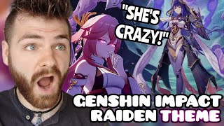 First Time Hearing RAIDEN SHOGUN Weekly Boss Battle Theme  GENSHIN IMPACT OST  REACTION [upl. by Eniamej]