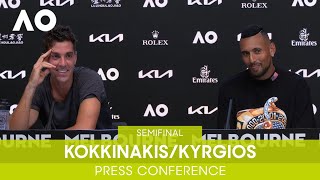 KokkinakisKyrgios Press Conference SF  Australian Open 2022 [upl. by Perni]