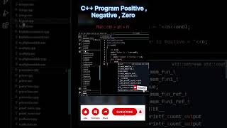 program of positive negative in C  youtube ytshorts trending music youtubeshorts shorts [upl. by Tnafni]