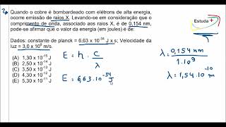 Como calcular a energia sabendo a constante de Planck o comprimento de onda e velocidade da luz [upl. by Zelig809]