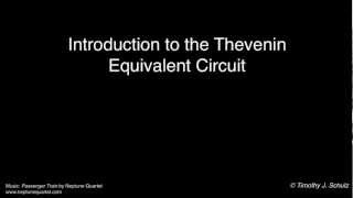 Introduction to Thevenin Equivalent Circuits [upl. by Conley]