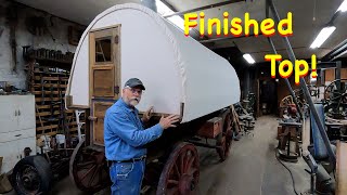 The Final Sheep Wagon Canvas Top Install  Engels Coach Shop [upl. by Giacomo13]