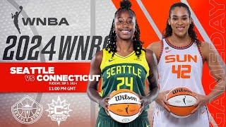 Seattle Storm vs Connecticut Sun  WNBA 2024 Live Score Update [upl. by Aerdno]