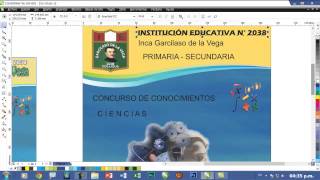 CREACIÓN DE AFICHES TUTORIAL COREL DRAW PARTE 4 [upl. by Aneema417]