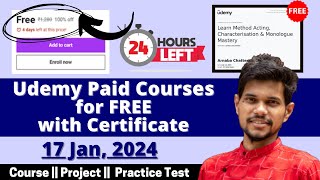 How to get Udemy Courses for FREE in 2024  Udemy Coupon Code 2024  Latest Udemy Coupons [upl. by Nellek]