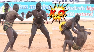 Incroyable KO de Niami Niami vs Mbaye maintient Journée Ndiambour Production [upl. by Aynnat]