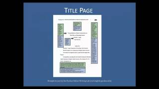 Purdue OWL APA Formatting  The Basics [upl. by Enial253]