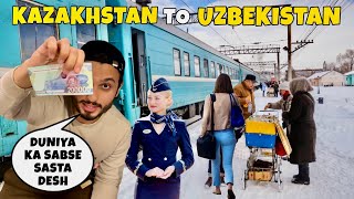 International Sleeper Train Journey  Kazakhstan🇰🇿 to Uzbekistan🇺🇿 [upl. by Tychonn310]