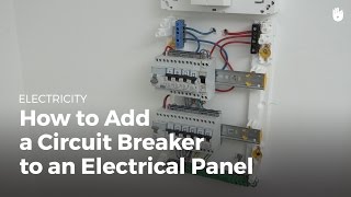 How to Add a Circuit Breaker to an Electrical Panel  Electricity [upl. by Attenna]