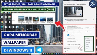 Cara Mengubah Wallpaper Di Laptop Atau PC Windows 11  Ganti Wallpaper Di Windows 11 [upl. by Accebber]