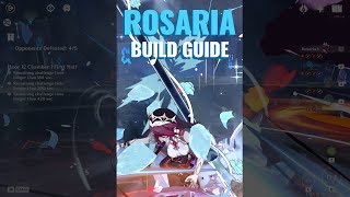 How to Build Rosaria Burst Support  Artifacts amp Weapons  Genshin Impact [upl. by Atilamrac]