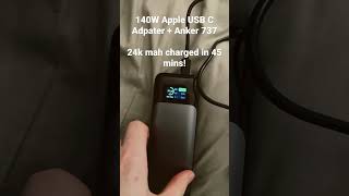 Anker 737 24000mah Charged In Under an Hour anker powercore battery [upl. by Eadmund]