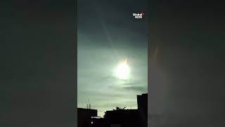 Asteroid seen burning up in Philippines night sky on impact with Earth’s atmosphere 🌏 [upl. by Maurili]