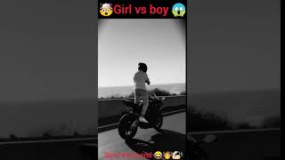 Girls Vs boys ♥️🔥♥️🔥 rider riding superbike shorts viral shortfeed [upl. by Langdon]