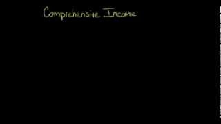 Comprehensive Income [upl. by Nlycaj94]