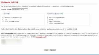 FiscOnline  Richiesta del PIN [upl. by Dale]