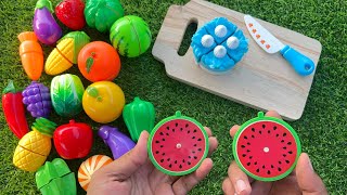 9 minutes Wooden and Plastic Fruit and Vegetable ASMR no talking [upl. by Romeon]