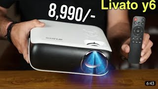 techburner Mini projector Livato y6 wifi Review  Best projector technicalshanu [upl. by Jaddo]