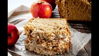 Apple Bread with Crumb Topping [upl. by Ardnosak234]