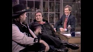 Johnny Cash amp Waylon Jennings Collection on Letterman 19831995 [upl. by Clem]