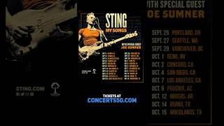 Sting Adds More Dates to My Songs 2023 North American Tour [upl. by Alric]