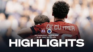 RSC ANDERLECHT  CLUB BRUGGE  HIGHLIGHTS  20232024 [upl. by Atkinson]