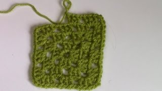 Haken  tutorial 80 De doorlopende grannysquare [upl. by Ahsieuqal]