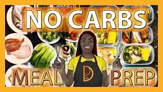 No CARBS Meal Prep  Easy Healthy Recipes for ONE WEEK [upl. by Cuhp]