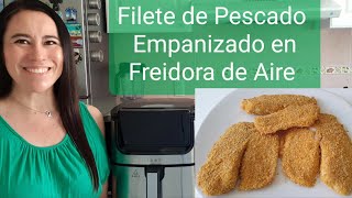 Pescado Empanizado en Freidora de Aire  Pescado Apanado Airfryer [upl. by Repotsirhc]