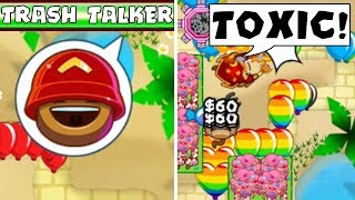 1v1 against pro trash talkerthis game was intense Bloons TD Battles [upl. by Llemmart]