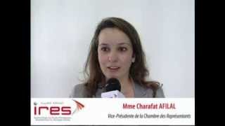 Charafat AFILAL viceprésidente de la Chambre des représentants [upl. by Ahsote414]