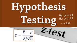 Hypothesis Testing Twotailed z test for mean [upl. by Gun]