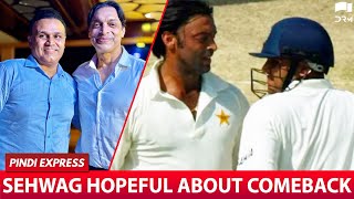 Sehwag Hopeful About Comeback  PAKvENG  INDvNZ  Shoaib Akhtar [upl. by Yrehcaz]