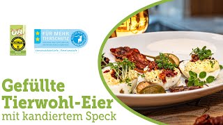 Leckere gefüllte Eier mit kandiertem Speck  einfach nachkochen [upl. by Aiveneg407]