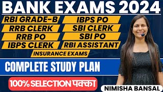 Bank Exam 2024  Bank Exam Syllabus and Preparation Strategy  Best Study Plan  Nimisha Bansal [upl. by Ahsiena]