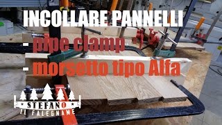 COME INCOLLARE UN PANNELLO IN LEGNO MASSELLO [upl. by Arrahs]