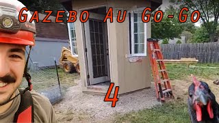 Converting A Gazebo Into A Chicken Coop Ep 4  Dry Shell [upl. by Serafine]