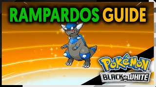 HOW TO GET RAMPARDOS ON POKEMON BLACK AND WHITE [upl. by Nerual37]