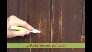 picobello  ColorStift  Reparatur Kratzer Kratzspuren Holz Tür Hund [upl. by Phillip]