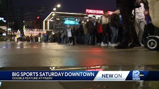 Fans pack Fiserv Forum for Marquette and Bucks doubleheader [upl. by Pedrotti]