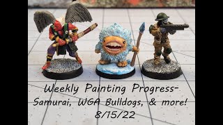 Weekly Painting Progress Samurai Wargames Atlantic and more 81522 [upl. by Asiulairam]