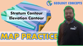 Map Practice  Structural Geology  GATENET IITJAM  GeologyConceptscom [upl. by Asirram]