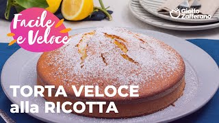 TORTA VELOCE alla RICOTTA e LIMONE SOFFICE e SUPER PROFUMATA😋🍋 adv [upl. by Anyrak692]