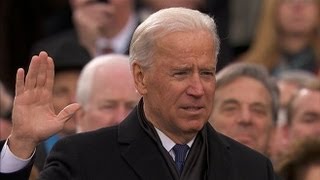 Inauguration Day 2013 Vice President Joe Biden Sworn In to Second Term [upl. by Viviene]