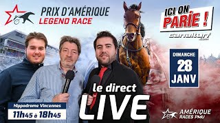 ICI on PARIE  Vincennes live spécial Quinté Prix dAmérique 2024 Dimanche 21 janvier [upl. by Curcio]