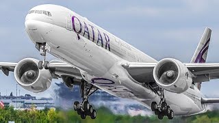 CLOSE UP AIRCRAFT TAKEOFFS amp LANDINGS  Plane Spotting at MANCHESTER Airport MANEGCC [upl. by Francesco]