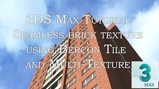 3DS Max tutorial of seamless nontiling brick texture [upl. by Ayle]