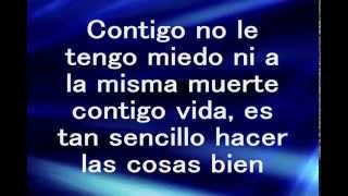 Contigo Letra Calibre 50 [upl. by Walrath]